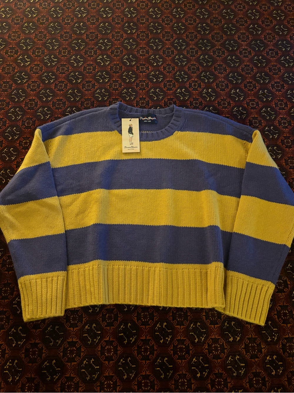 Rowing Blazers Stripe Wool & Cashmere-Blend Sweater